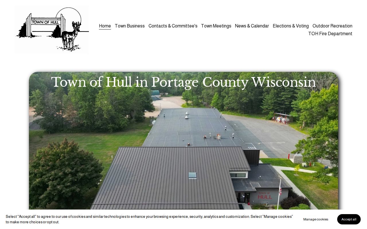 Portage County Town of Hull official arrest-records contact context